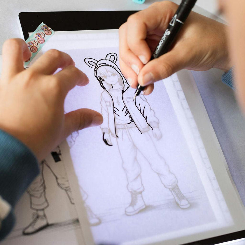 Manga - Rechargeable Led Light Pad - Create Your Manga Characters - 10y+