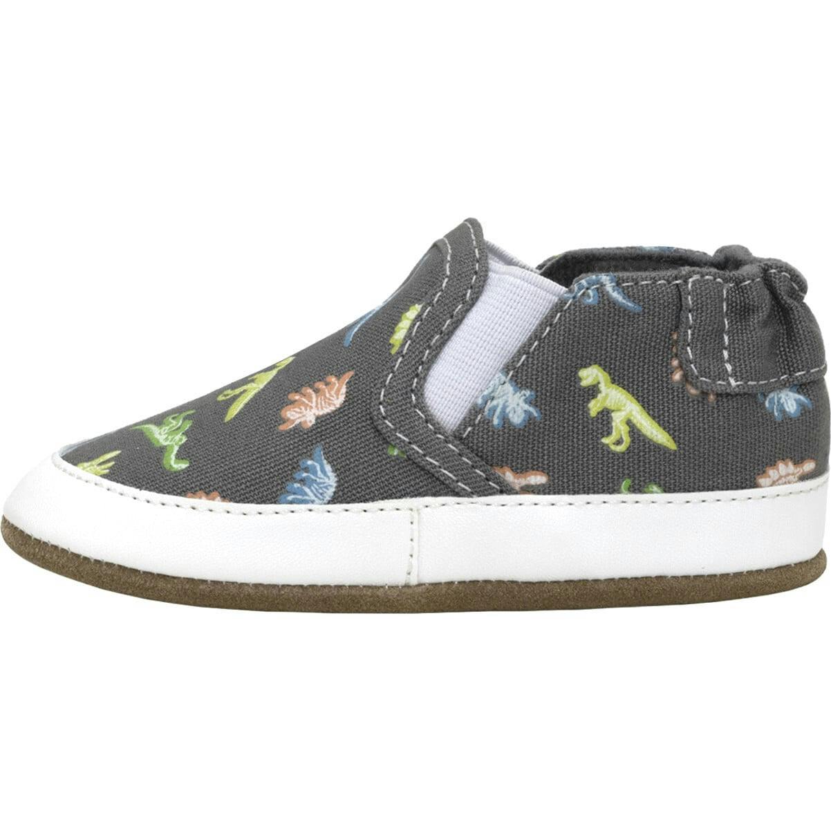 Glowing Dinos Charcoal Soft Sole