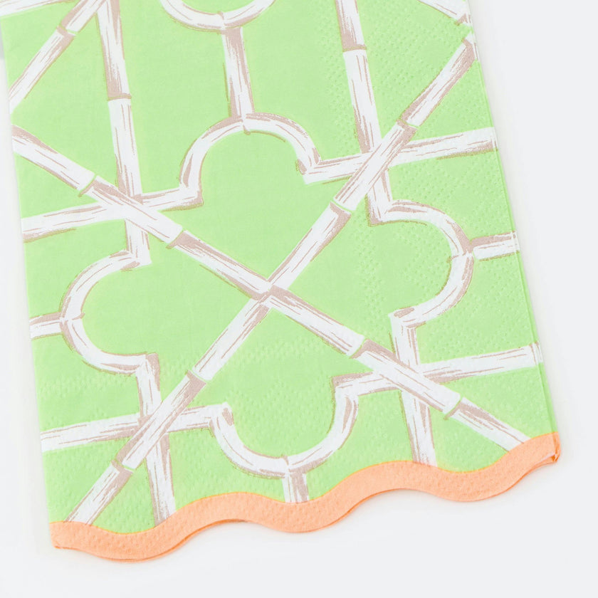 Bamboo Pattern Guest Towels