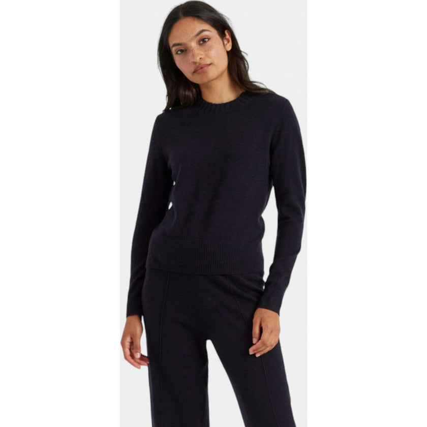 Wool & Cashmere Cropped Sporty Sweater