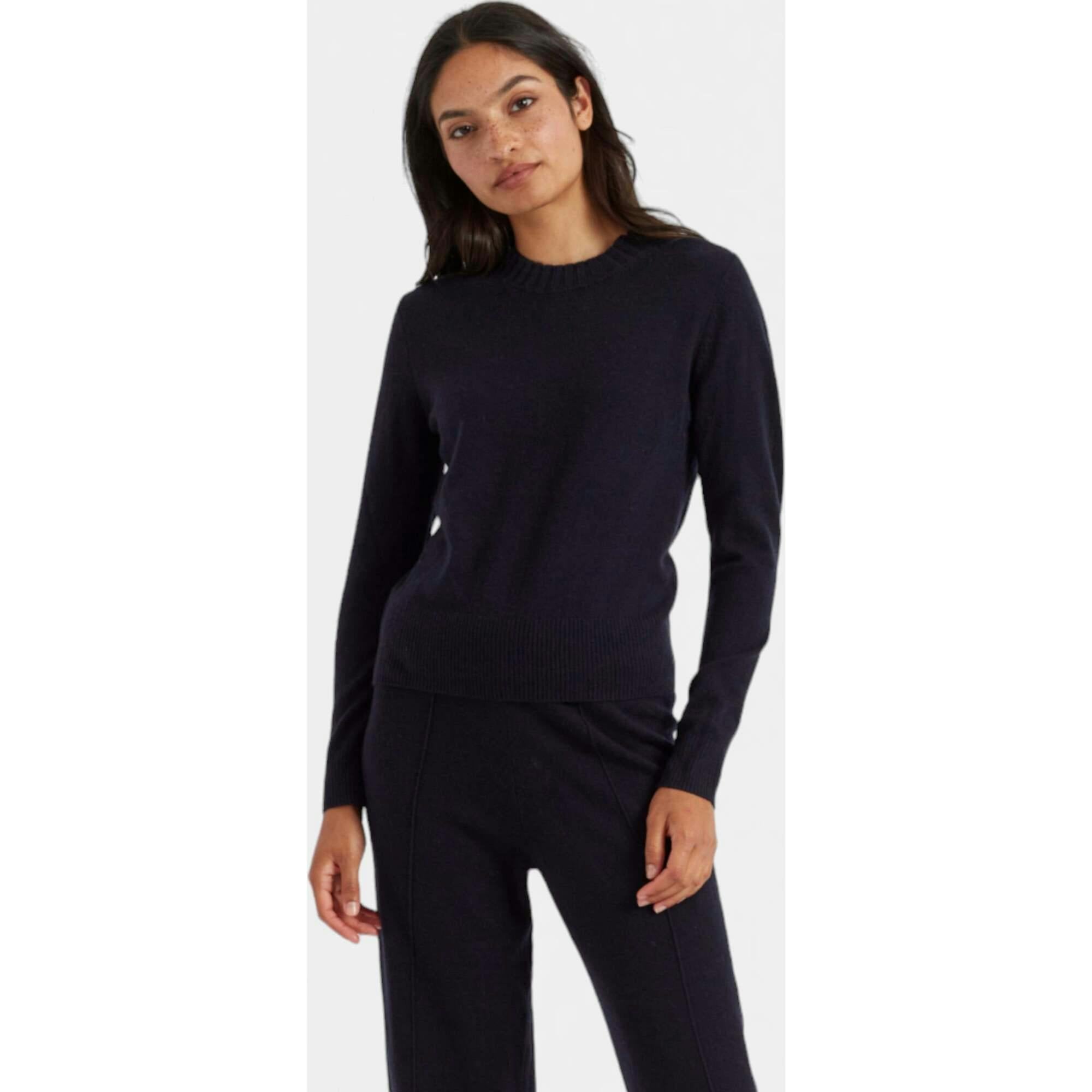 Wool & Cashmere Cropped Sporty Sweater