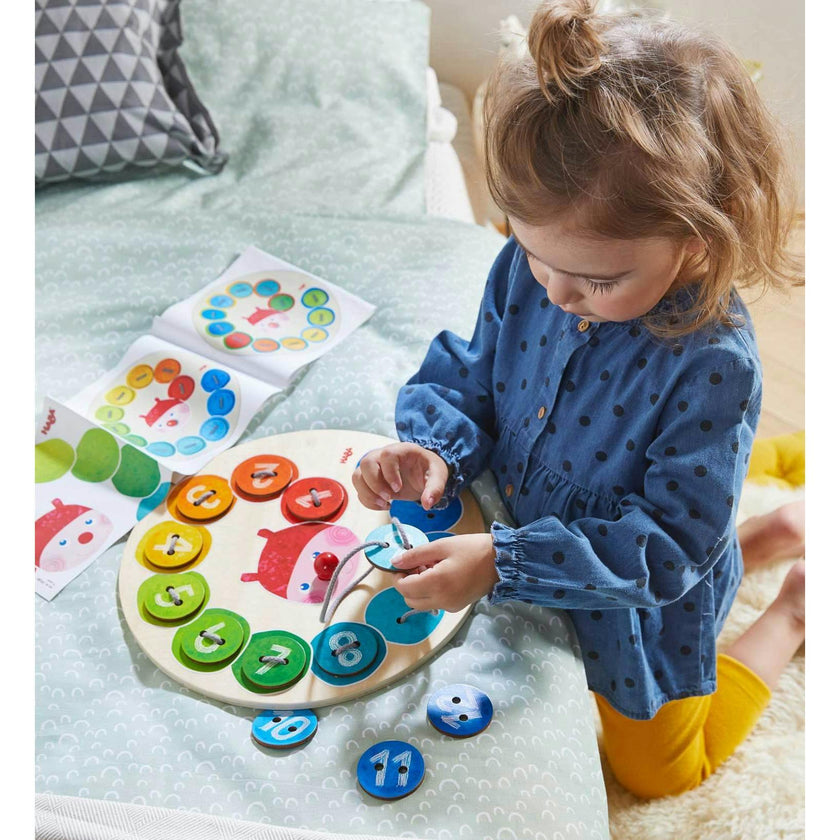 Rainbow Caterpillaring Threading Game