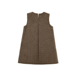 Brown Wool Dress & Jacket Set
