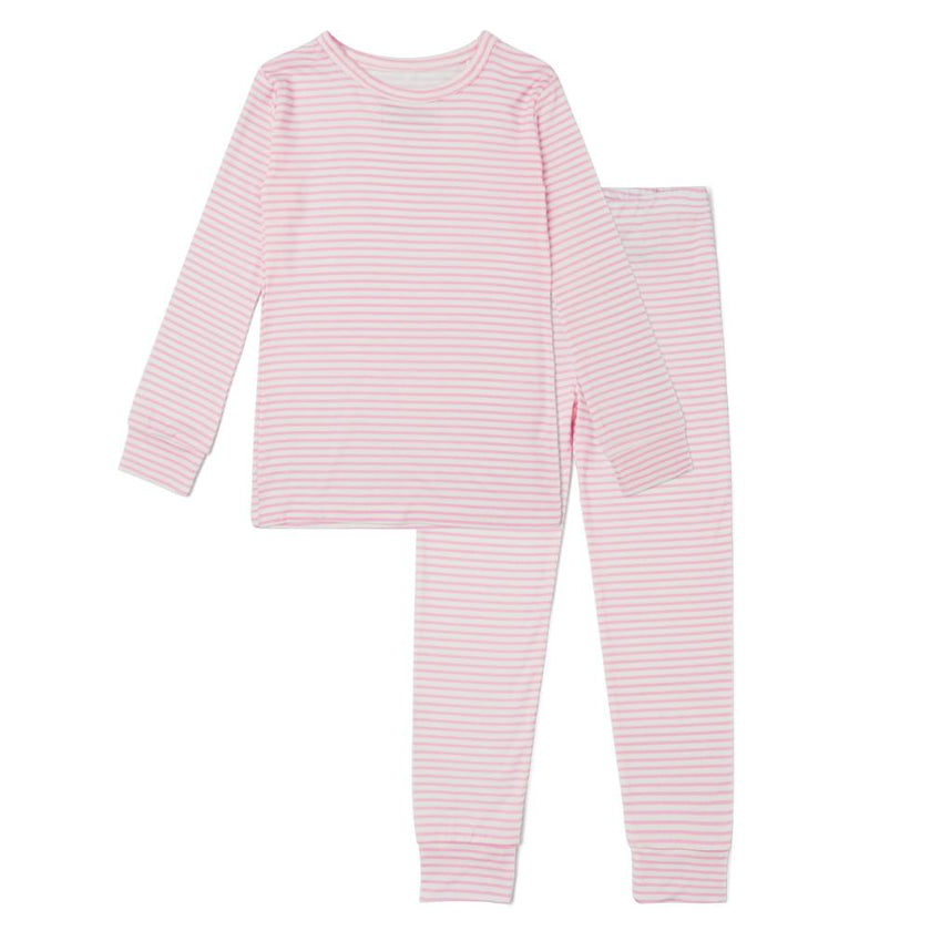 Ballet Stripe Bamboo Toddler Pajama Set