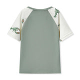 Mint Lobster Zipper Top & Swim Trunks