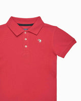 Harry Piqué Polo in Red