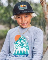 Explore Snapback Hat - Black Twill