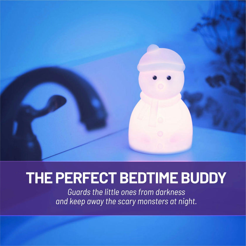 LumiPets® Stanley the Snowman- Children's Touch Night Light Junior