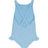 girls dusk blue eyelet ballerina one piece