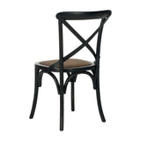 Set of 2 Franklin X Back Farmhouse Chairs