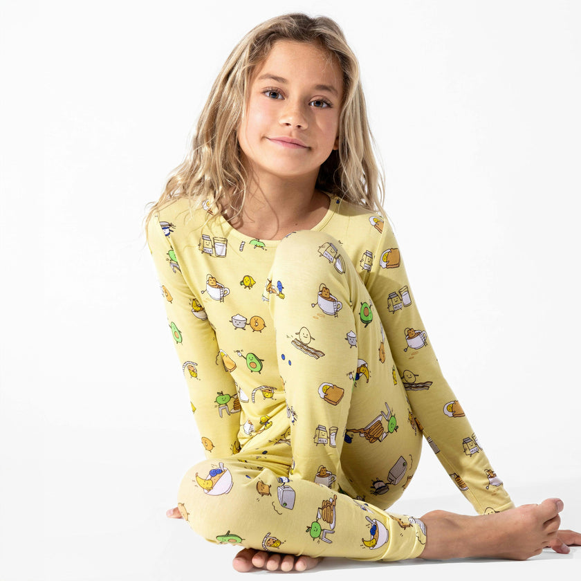 Love You Brunches Bamboo Kids Pajamas