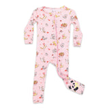 Valentines Kittens Bamboo Convertible Footie