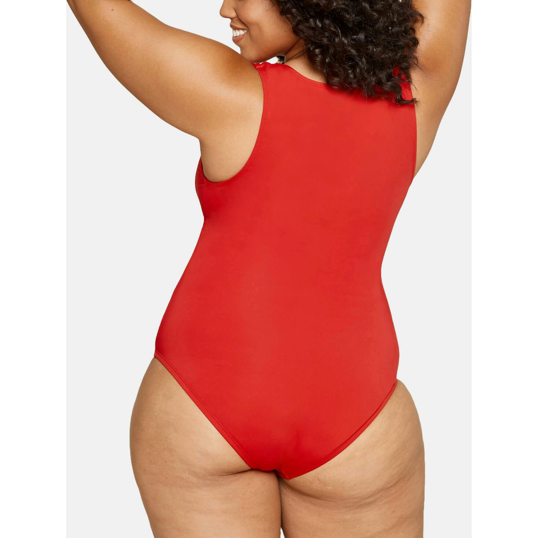 The Malibu One Piece - Eco Nylon - Cherry Red - Classic