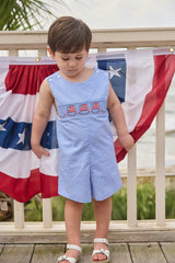 Smocked Shortall - Flags