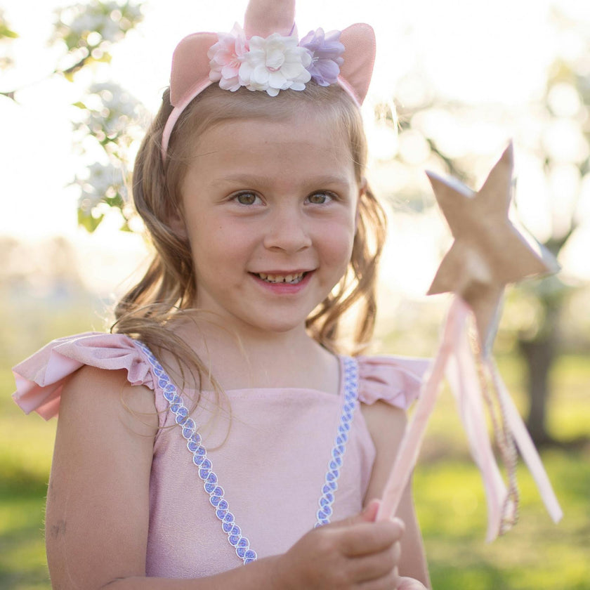 Pink Shimmer Unicorn Dress & Headband