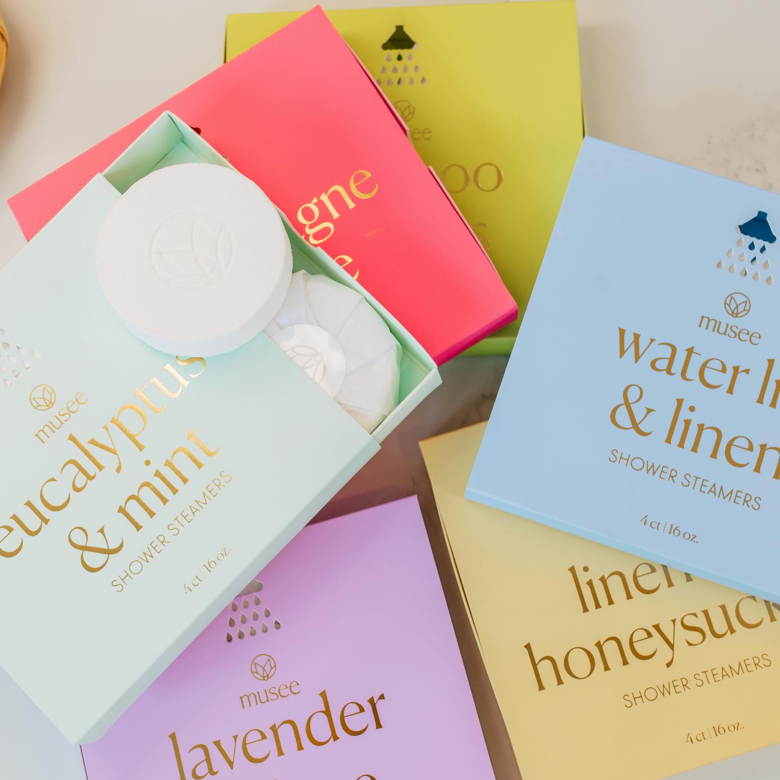 Champagne & Rose Shower Steamers