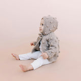 Popcorn Bonnet - Flax