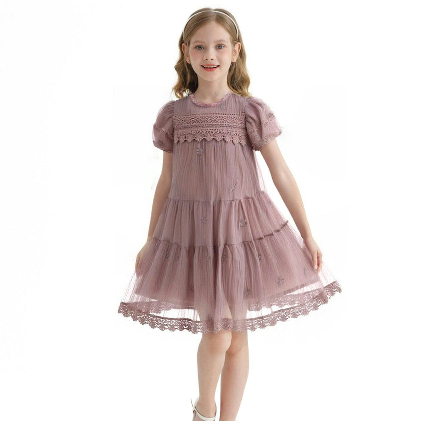 Pink Lace Lined Bailey Dress