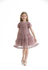 Pink Lace Lined Bailey Dress