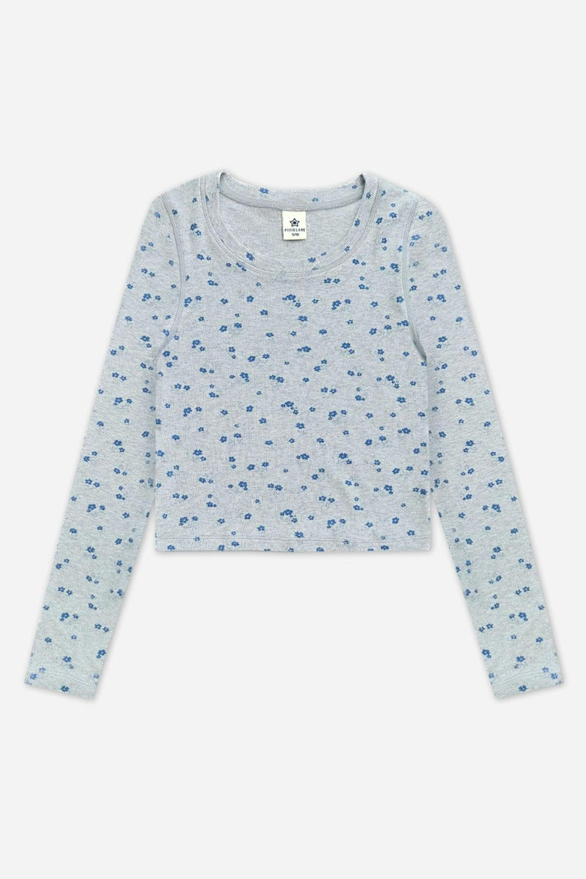 Ultra-Soft Ribbed Long Sleeve Fitted Tee