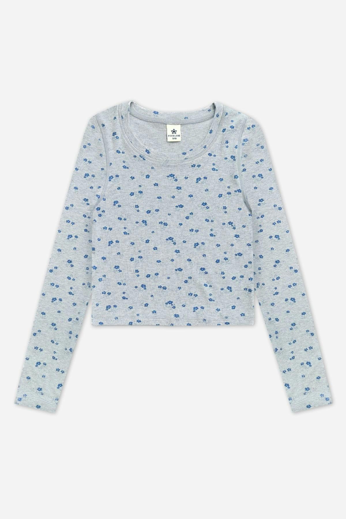Ultra-Soft Ribbed Long Sleeve Fitted Tee