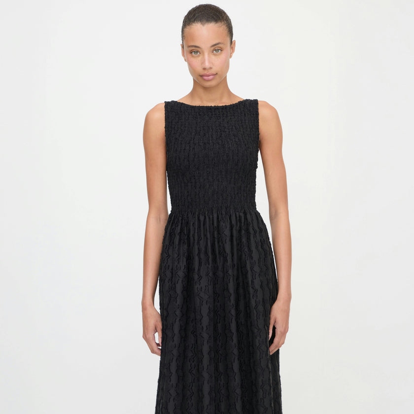 The Cosima Nap Dress - Black Fil Coupé