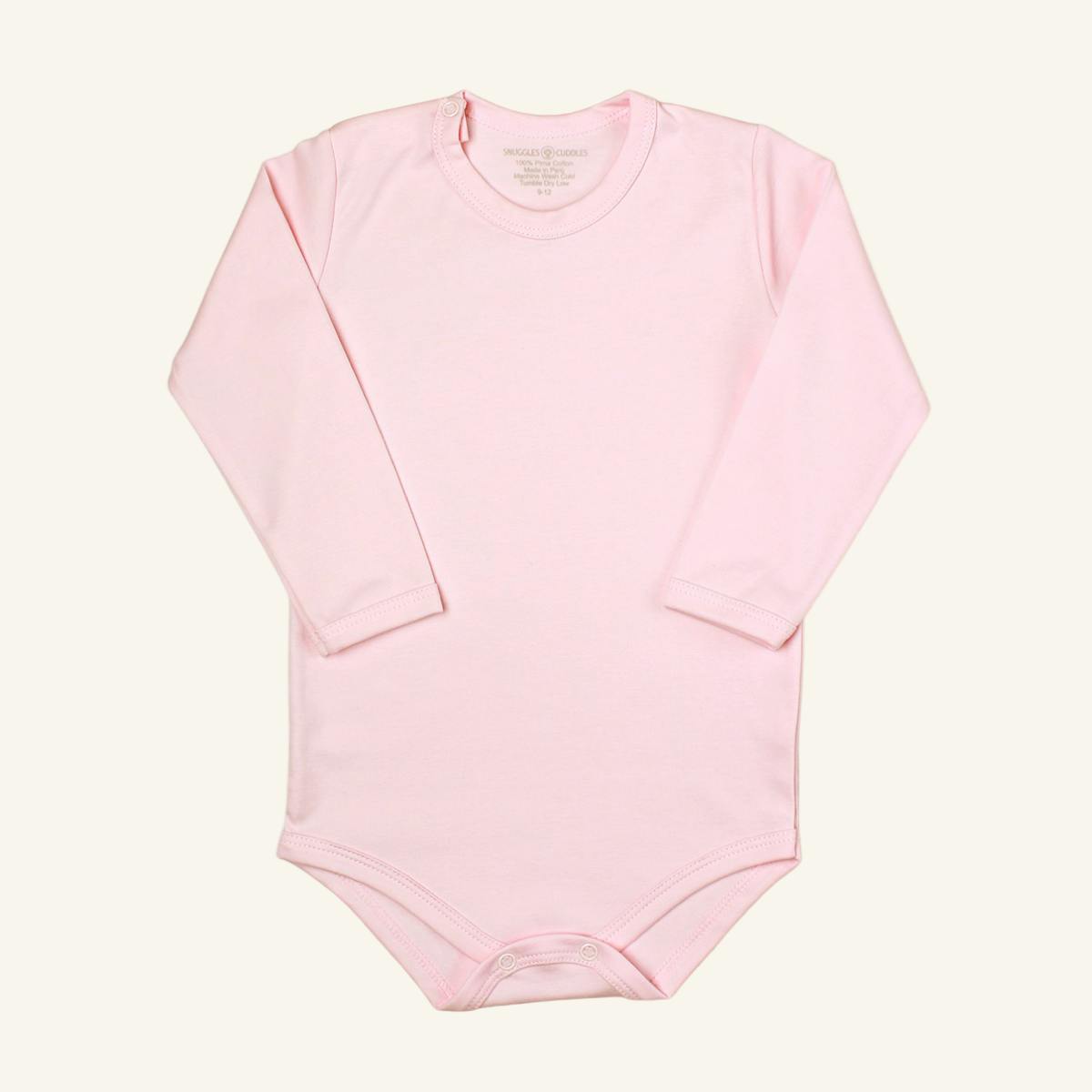 Pink - Long Sleeve Bodysuit 100% Pima Cotton