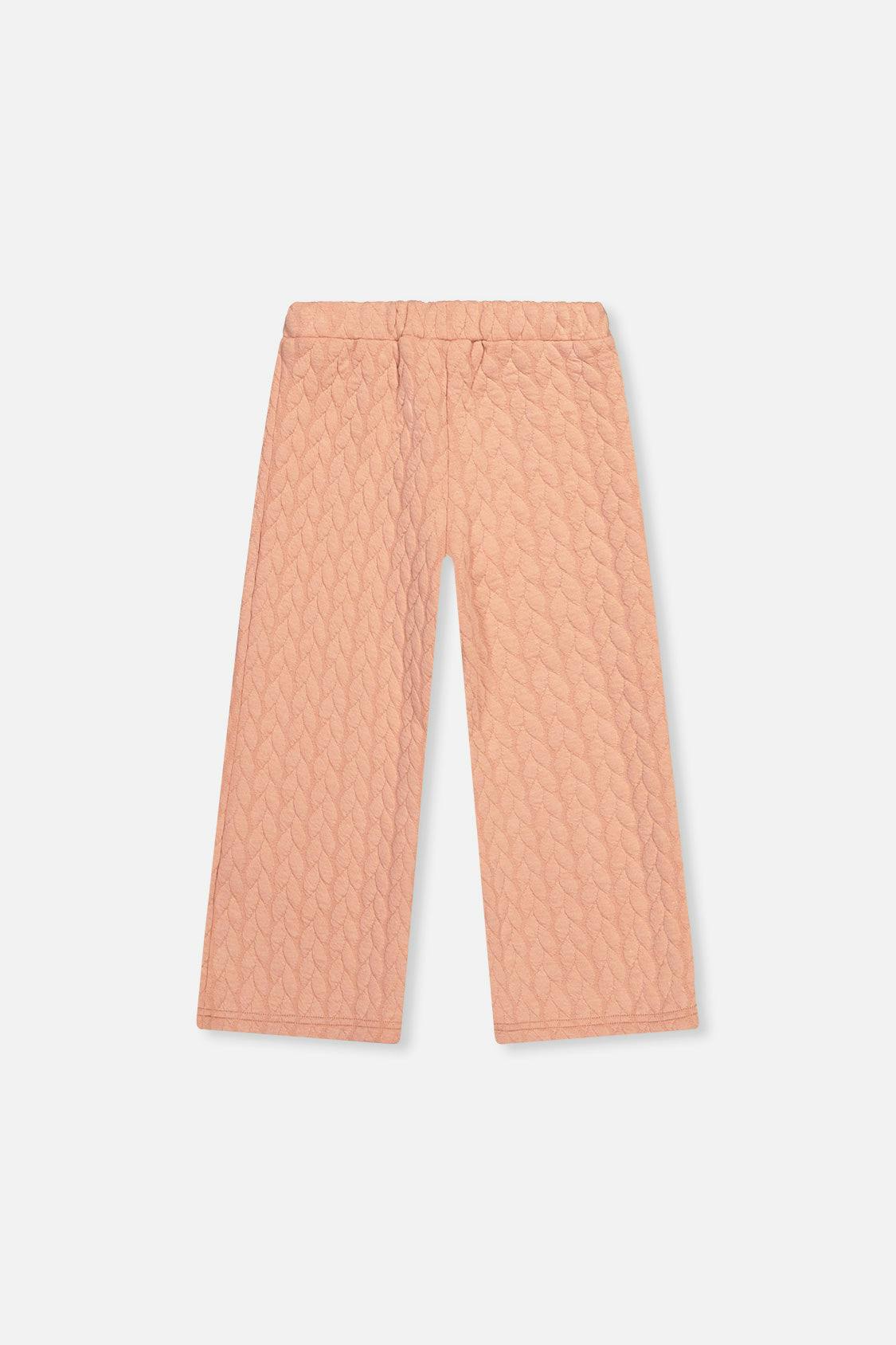 Wide Leg Jacquard Pants Pink