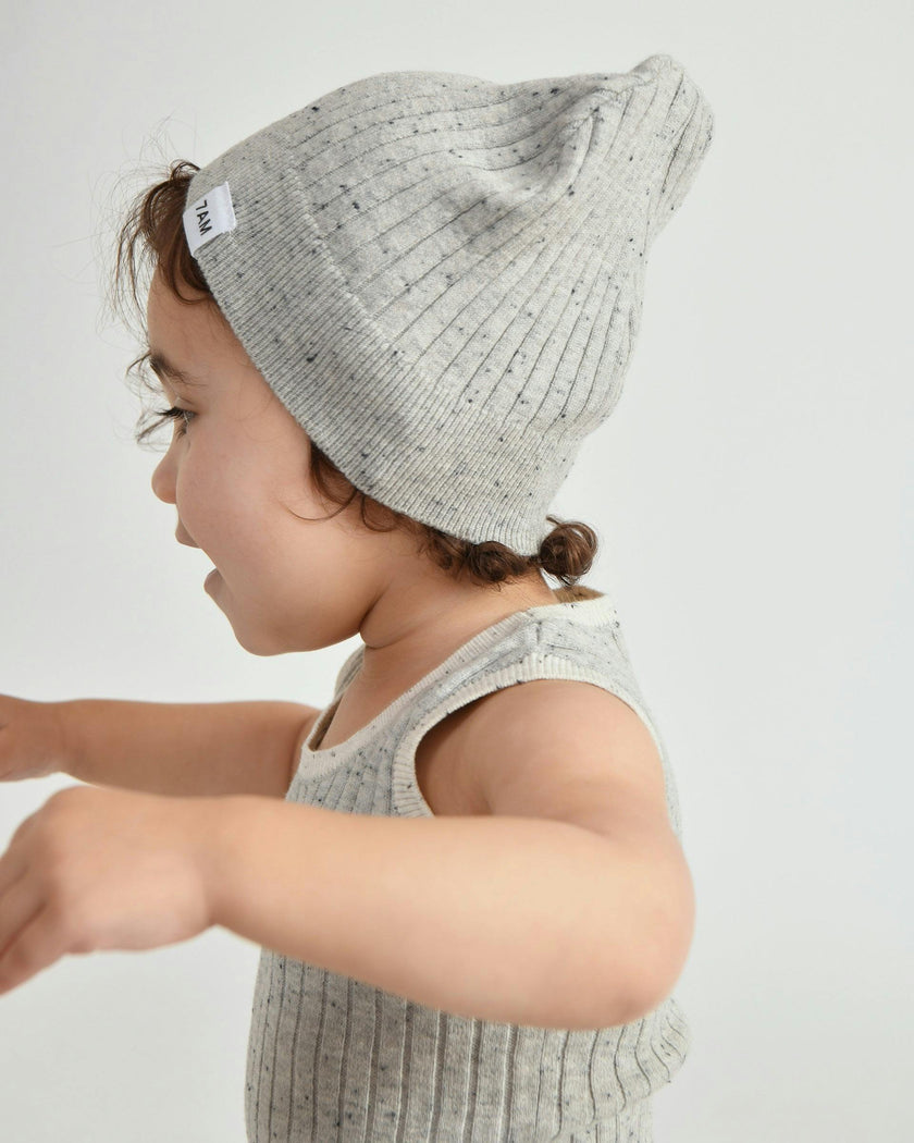 Cotton Beanie - Ribbed