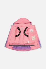 Two Piece Play Snowsuit Pink To Blue Gradient