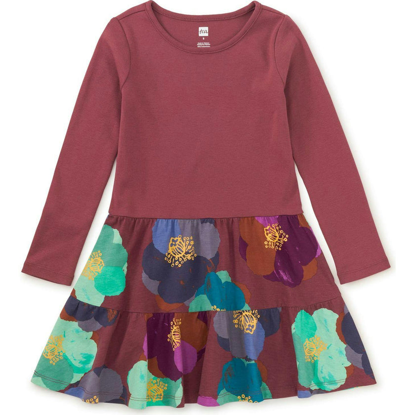 Tiered Skirted Twirl Dress, Pink