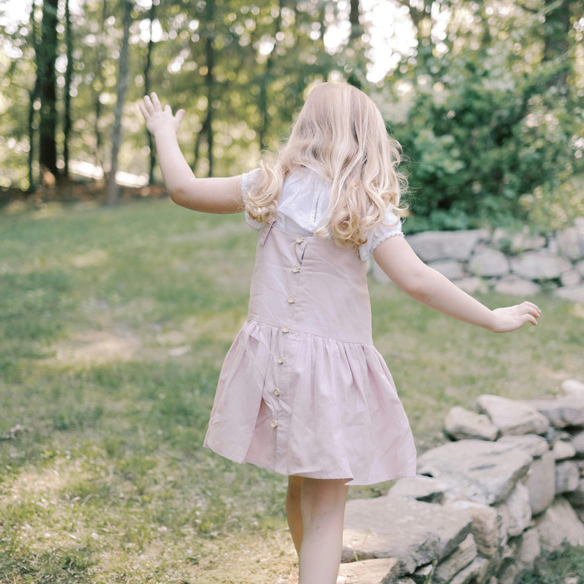 Hikari Pintuck Dress | Soft Pink
