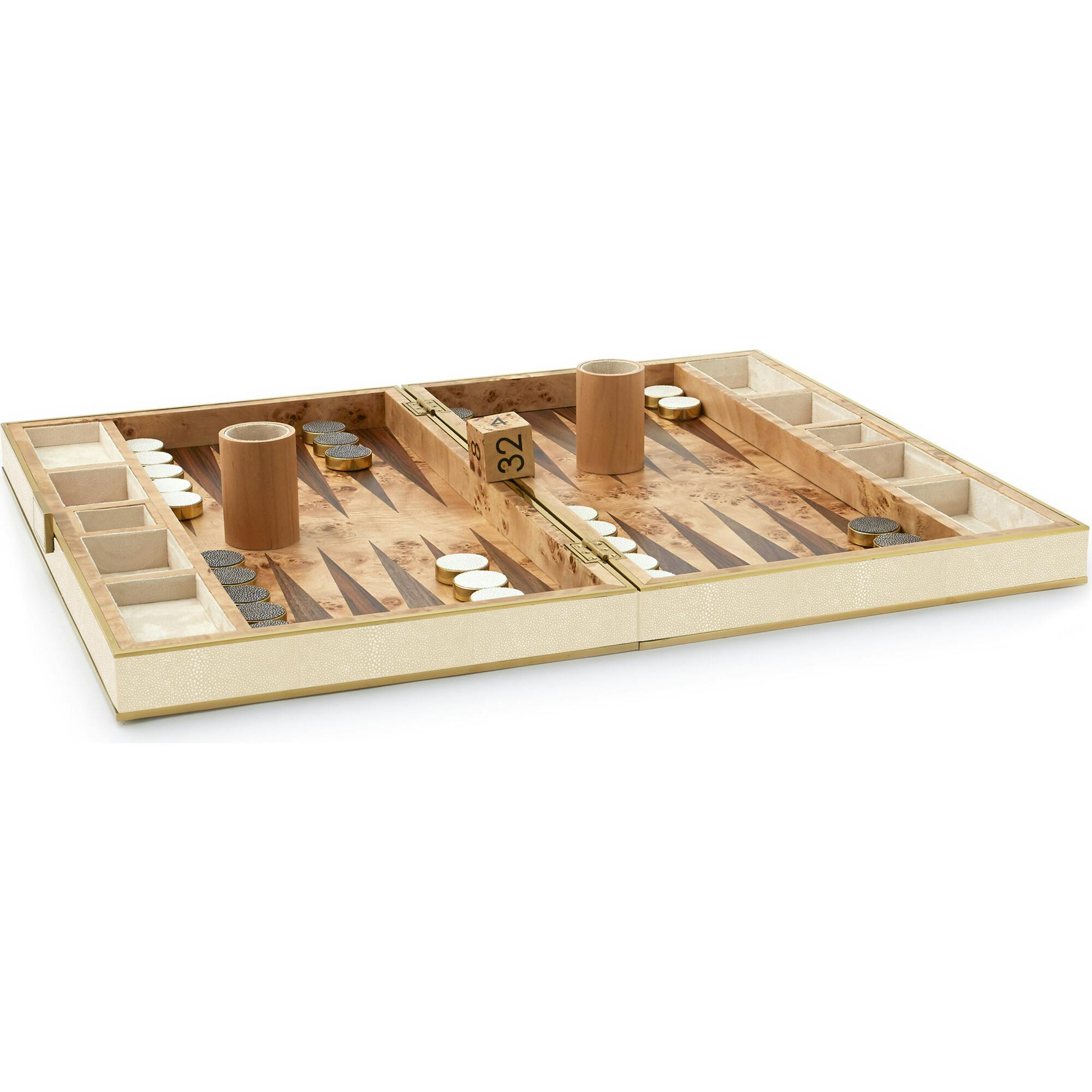 Shagreen Backgammon Set