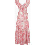 The Milani Dress - Coral Corsica Paisley
