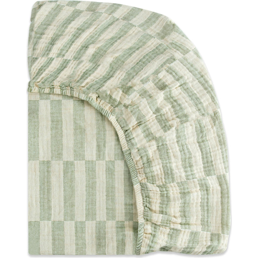 GOTS Certified Organic Muslin Cotton Mini Crib Sheet
