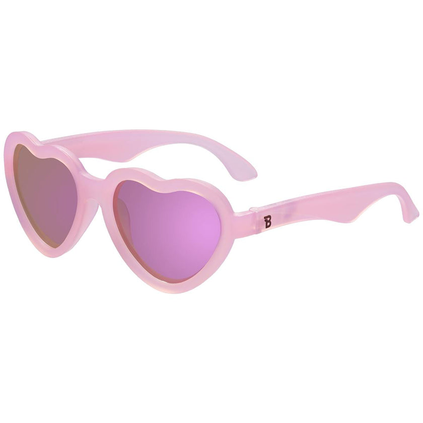 Polarized Heart: Purple Mirrored Lens