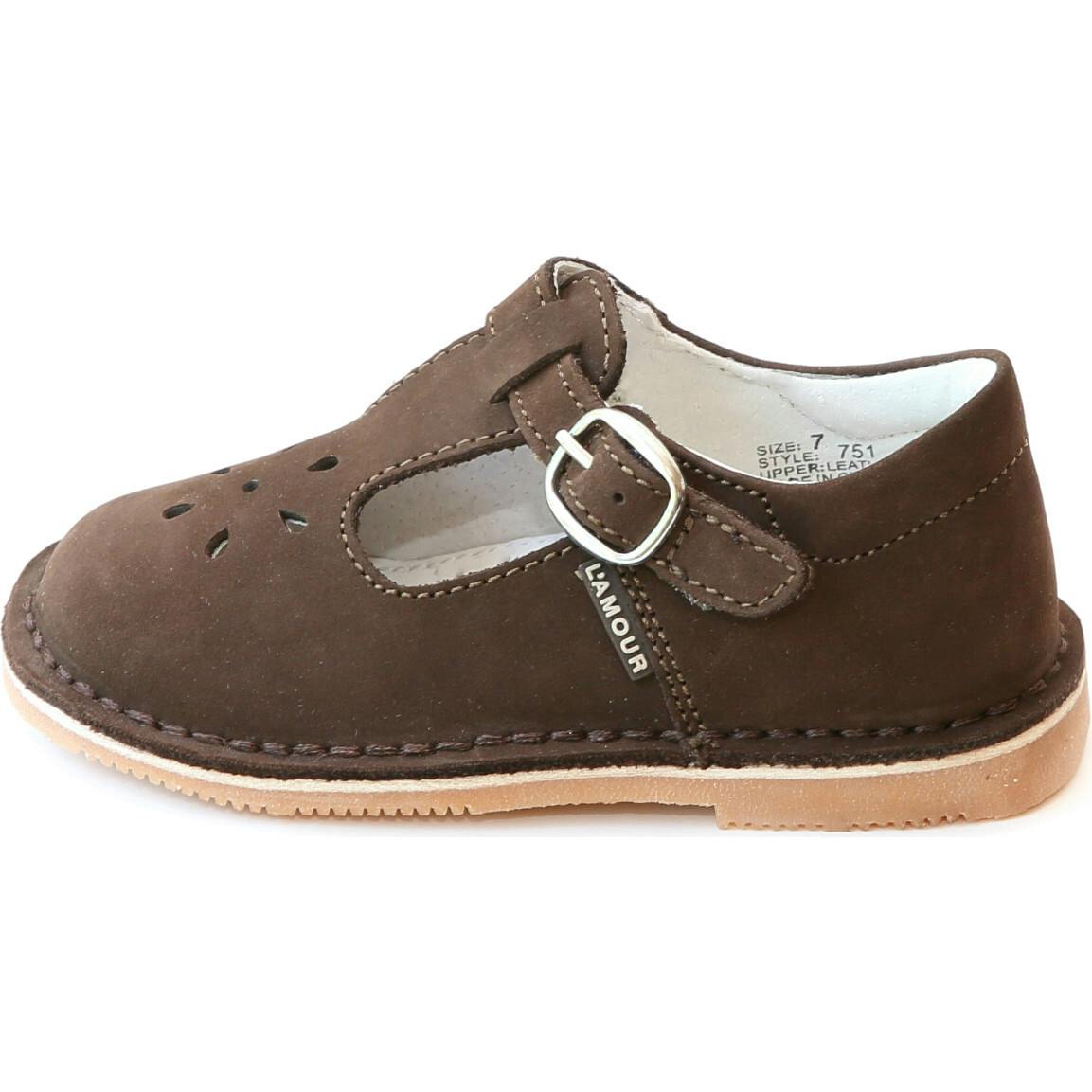 Joy Classic Nubuck Leather T-Strap Mary Jane