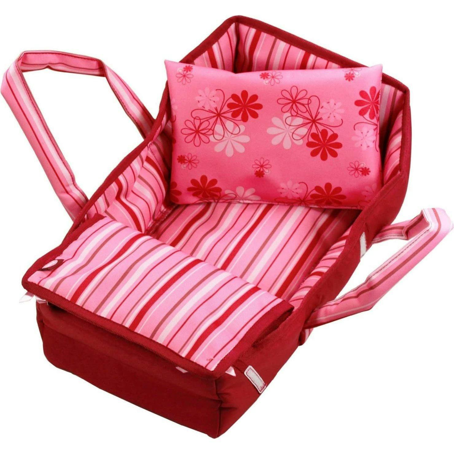 Sweet Dreams Soft Portable Carry Bed with Handles for Baby Dolls up to 16.5