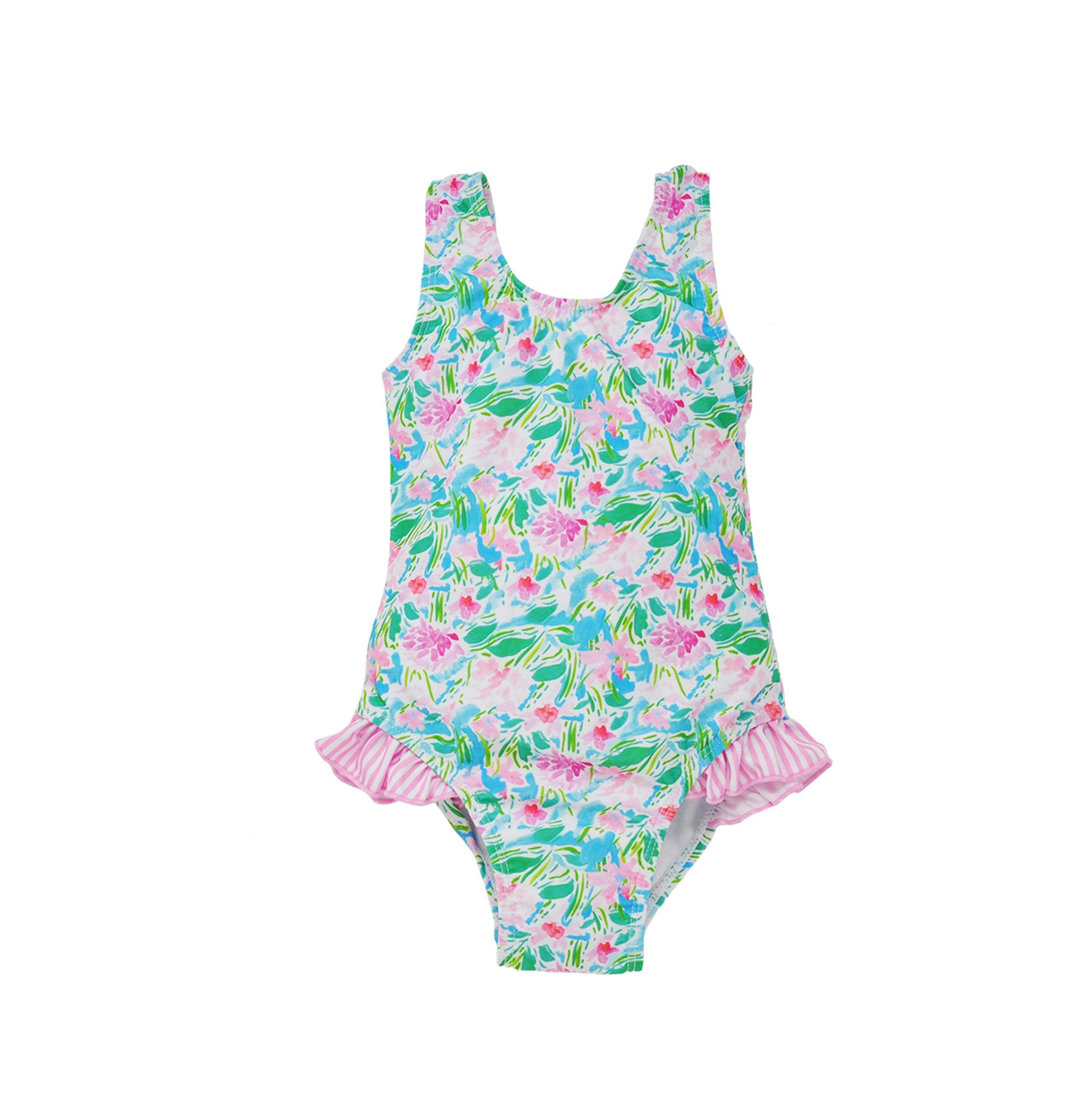 UPF 50+ Delaney Hip Ruffle Swimsuit