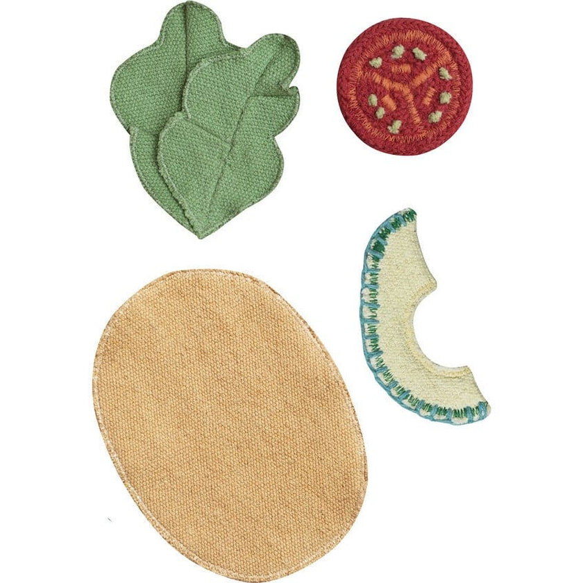 Handcrafted Textile Food Toys Playset