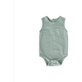 Vintage Washed Tank One-Piece, Blue