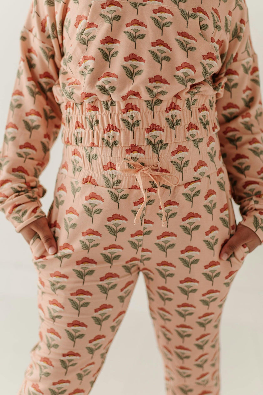 Girls Terry Jogger in Naiara Floral