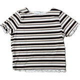 Girls Stripe Short Sleeve Top, Stripes