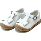 Emma Classic White Bow T-Strap Mary Jane