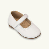 Toddler Aria Ballet Flat | White Leather