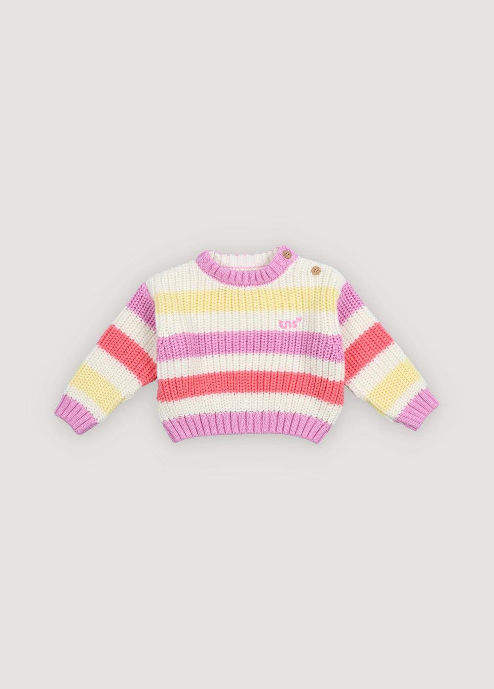 Celosia Baby Jumper Pink Lavander Stripes