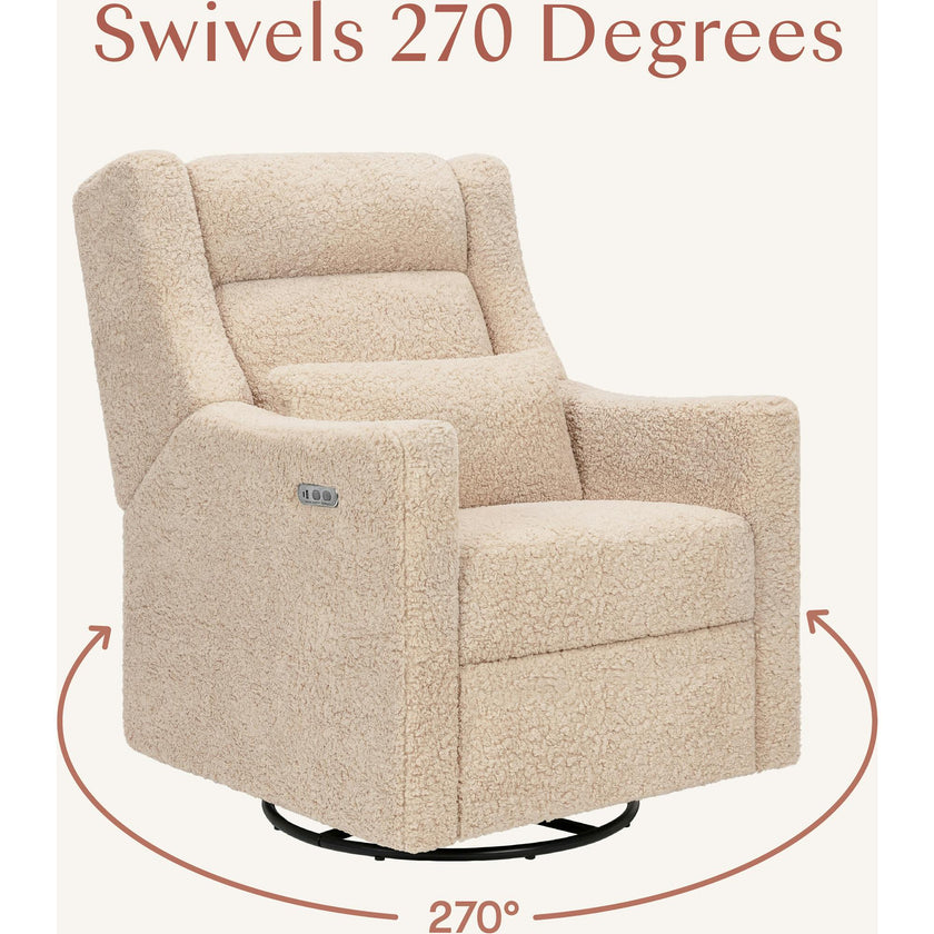 Kiwi Plus Power Recliner and Swivel Glider with Power Adjustable Headrest and USB Port