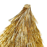 Packed Party Golden Girl Mini Gold Fringe Party Hats Set of 4 - Metallic Gold Fringe Mini Hats with Elastic Strap for Birthdays and Celebrations, One Size