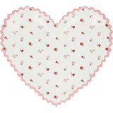 Vintage Rose Heart Plates