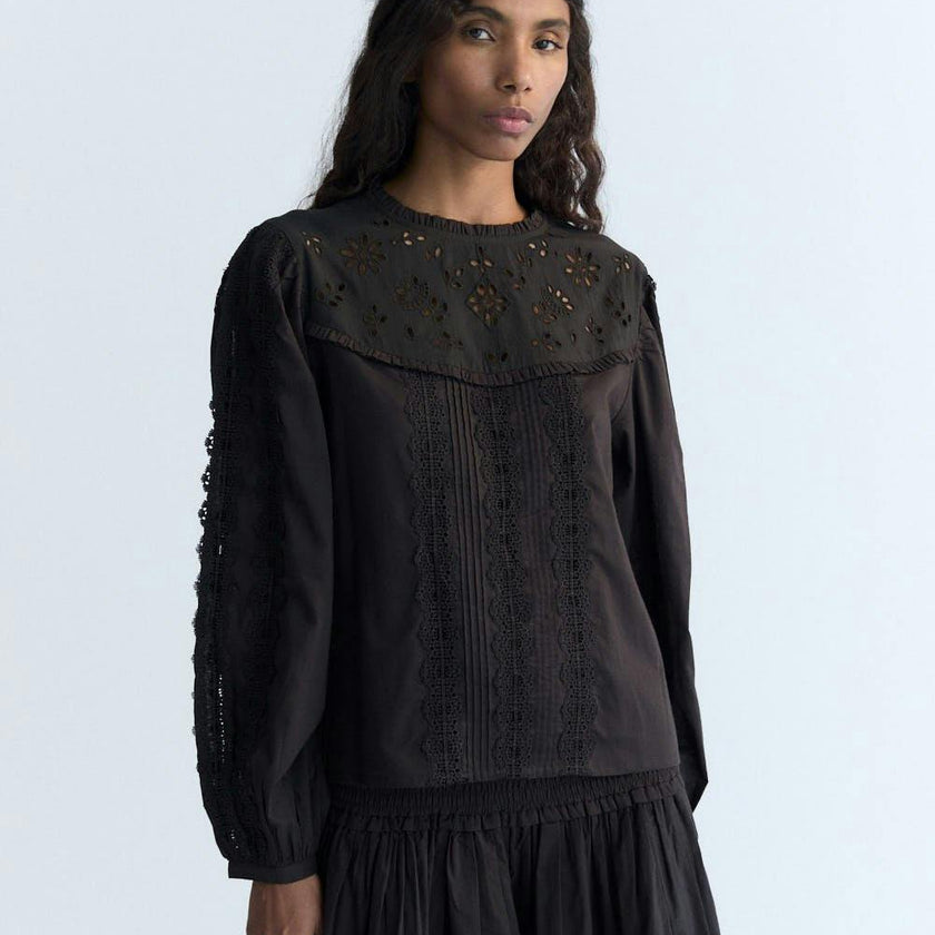 Dahlia Woman Blouse Eclipse Noir